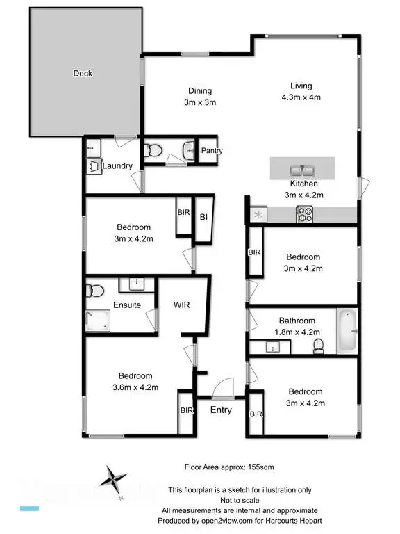 Floorplan of Homely house listing, 184 Campbell Street, North Hobart TAS 7000