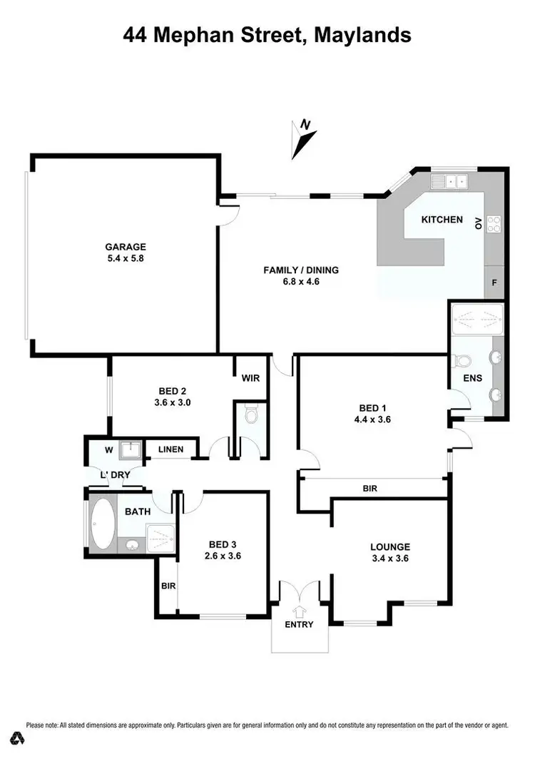 Floorplan of Homely house listing, 44 Mephan Street, Maylands WA 6051