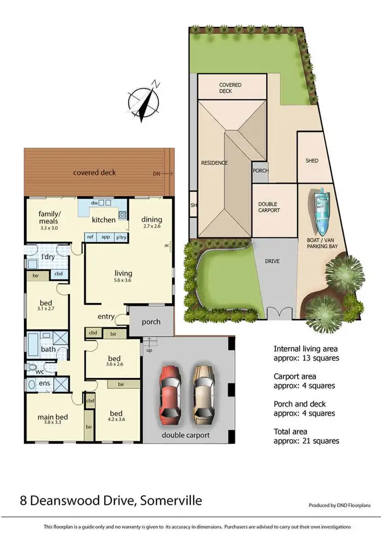 Floorplan of Homely house listing, 8 Deanswood Drive, Somerville VIC 3912