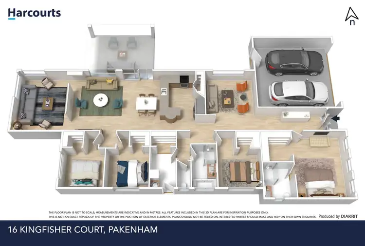 Floorplan of Homely house listing, 16 Kingfisher Court, Pakenham VIC 3810