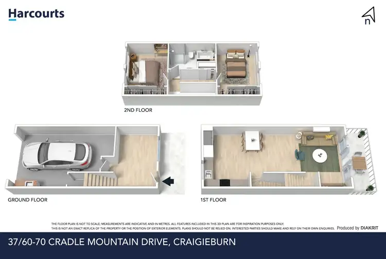 Floorplan of Homely townhouse listing, 37/60-70 Cradle Mountain Drive, Craigieburn VIC 3064