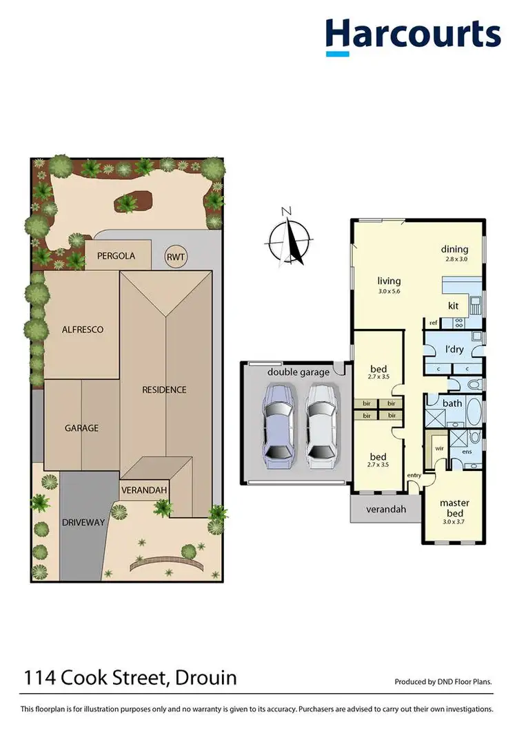 Floorplan of Homely house listing, 114 Cook Street, Drouin VIC 3818