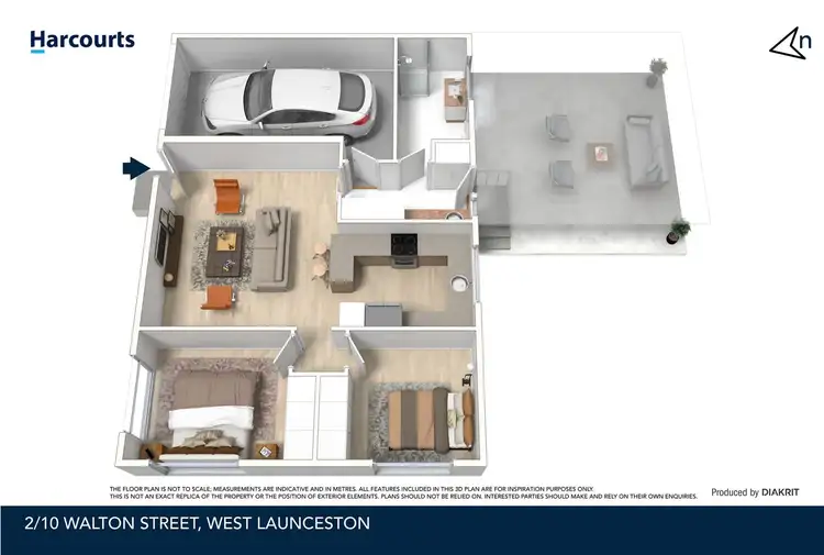 Floorplan of Homely unit listing, 2/10 Walton Street, West Launceston TAS 7250