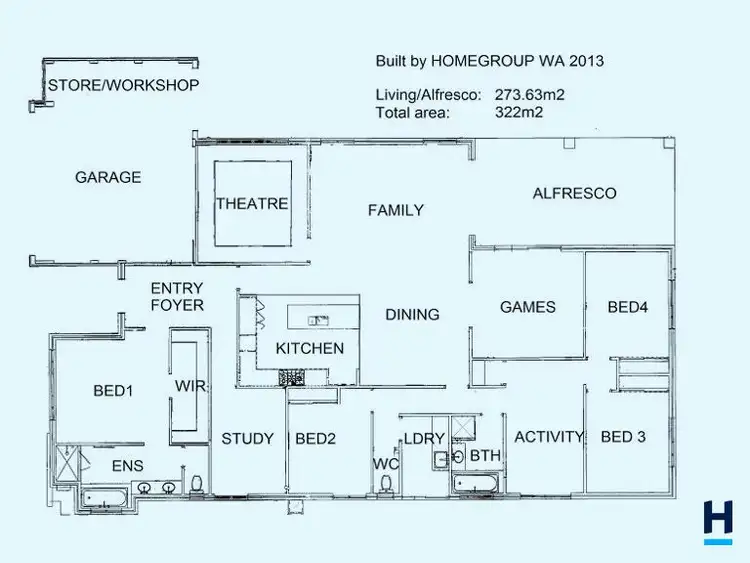 Floorplan of Homely house listing, 6 Senecio Way, Halls Head WA 6210