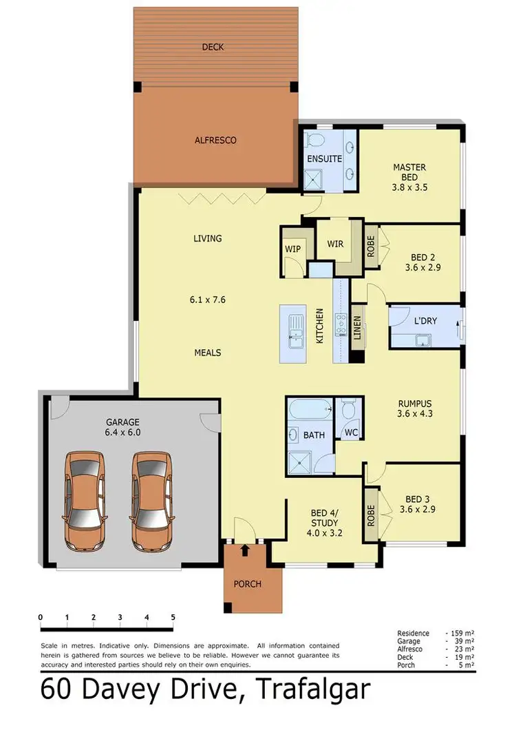 Floorplan of Homely house listing, 60 Davey Drive, Trafalgar VIC 3824