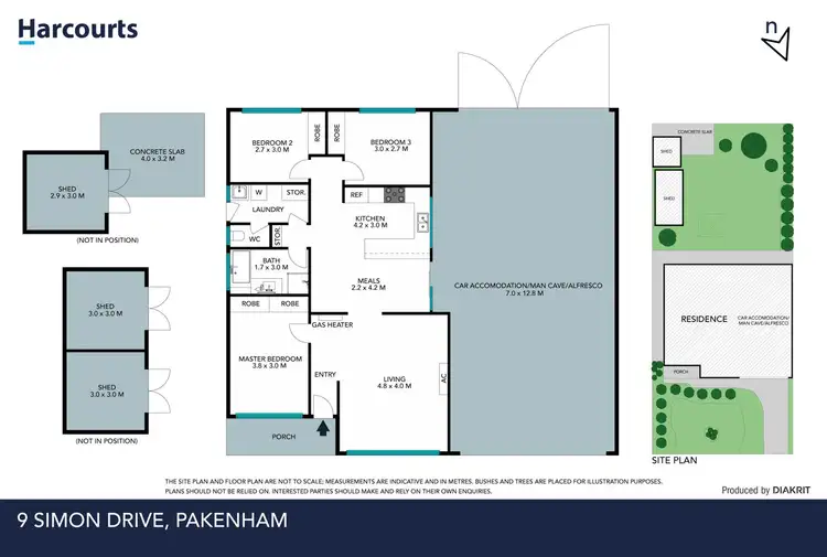 Floorplan of Homely house listing, 9 Simon Drive, Pakenham VIC 3810