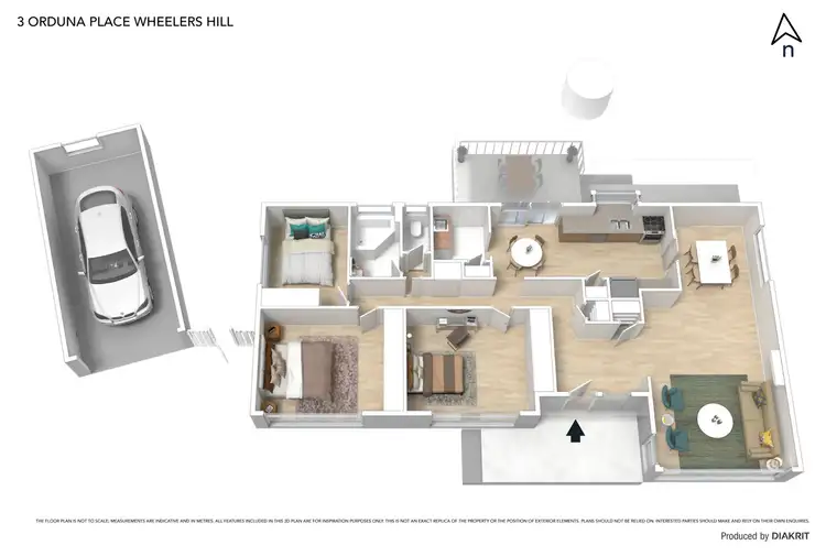 Floorplan of Homely house listing, 3 Orduna Place, Wheelers Hill VIC 3150