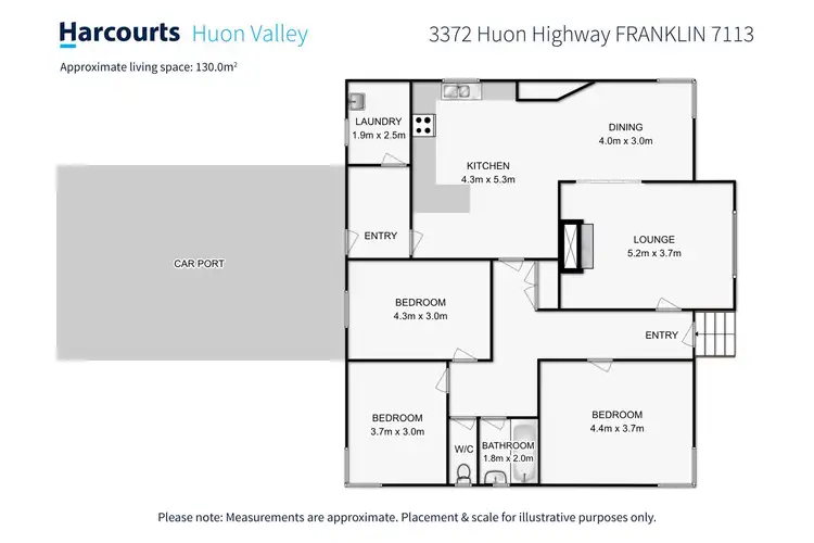 Floorplan of Homely house listing, 3372 Huon Highway, Franklin TAS 7113