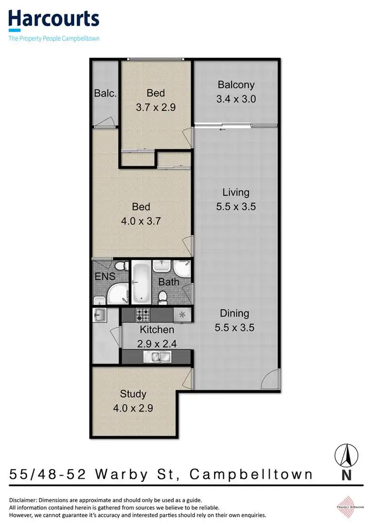 Floorplan of Homely house listing, 55/48-52 Warby Street, Campbelltown NSW 2560