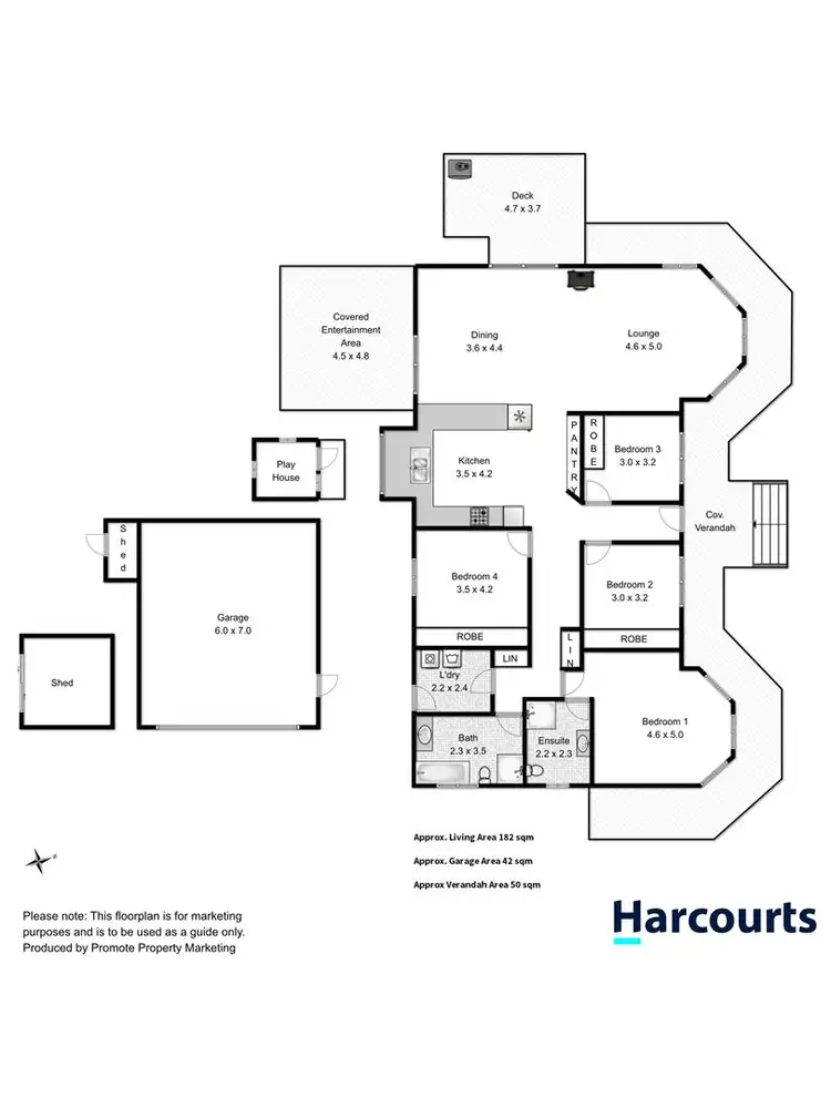Floorplan of Homely house listing, 13 Meadows Place, Opossum Bay TAS 7023