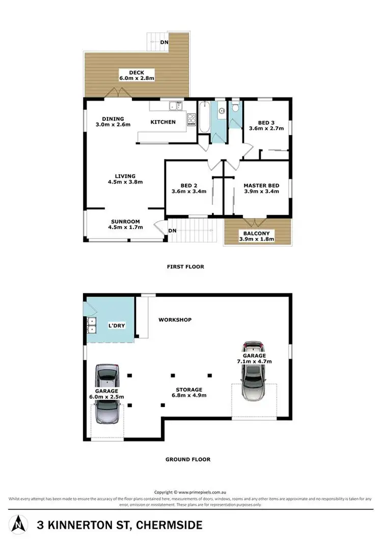 Floorplan of Homely house listing, 3 Kinnerton Street, Chermside West QLD 4032