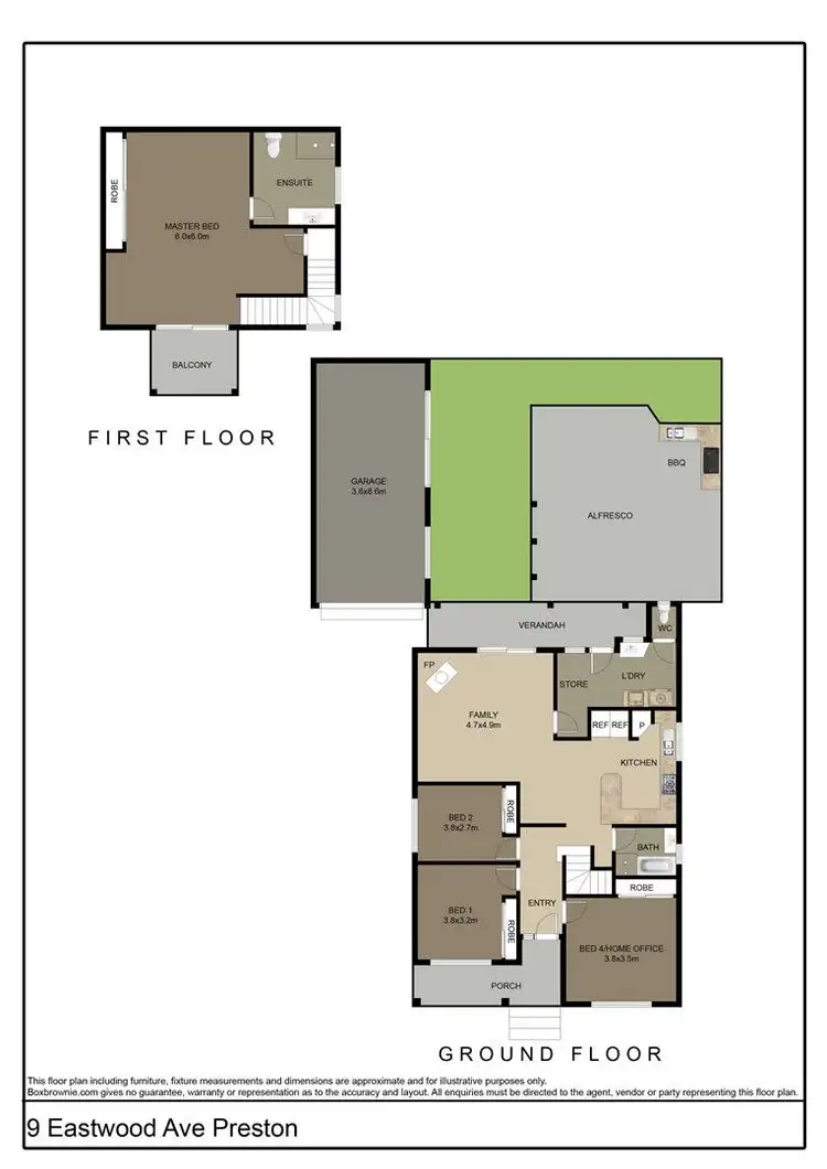 Floorplan of Homely house listing, 9 Eastwood Ave, Preston VIC 3072
