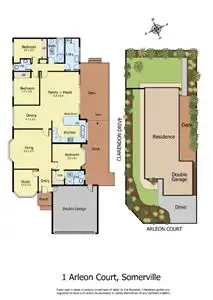Floorplan of Homely house listing, 1 Arleon Court, Somerville VIC