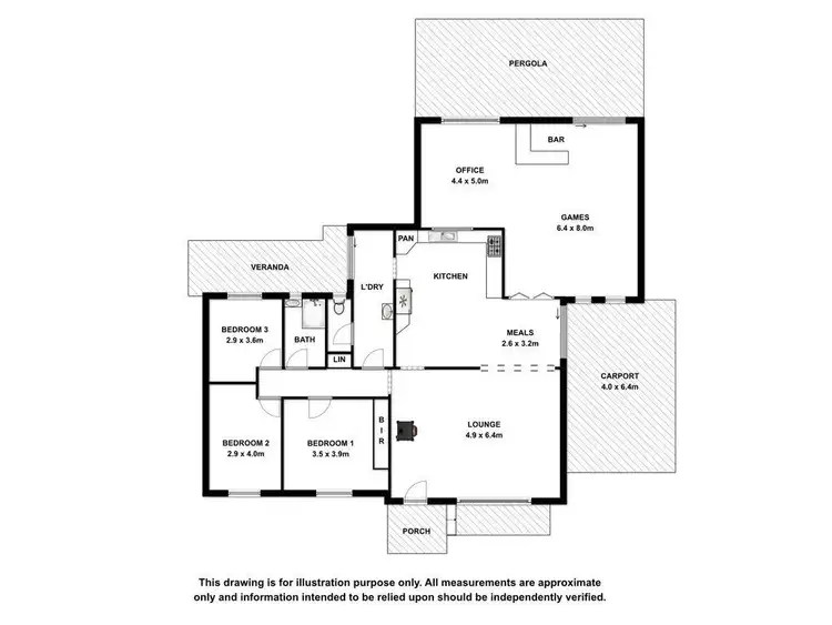 Floorplan of Homely house listing, 19 Fifth Avenue, Keith SA 5267