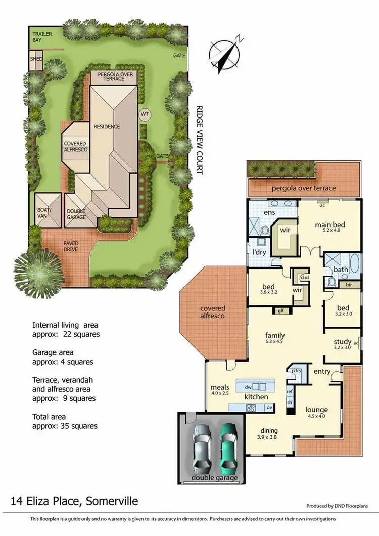 Floorplan of Homely house listing, 14 Eliza Place, Somerville VIC 3912