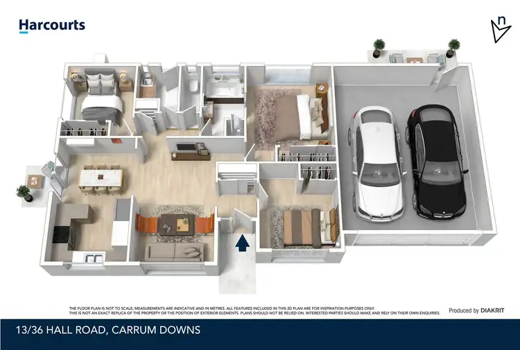 Floorplan of Homely unit listing, 13/36 Hall Road, Carrum Downs VIC 3201