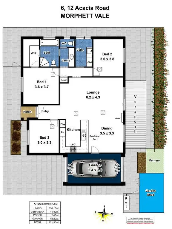 Floorplan of Homely house listing, 6/12 Acacia Road, Morphett Vale SA 5162