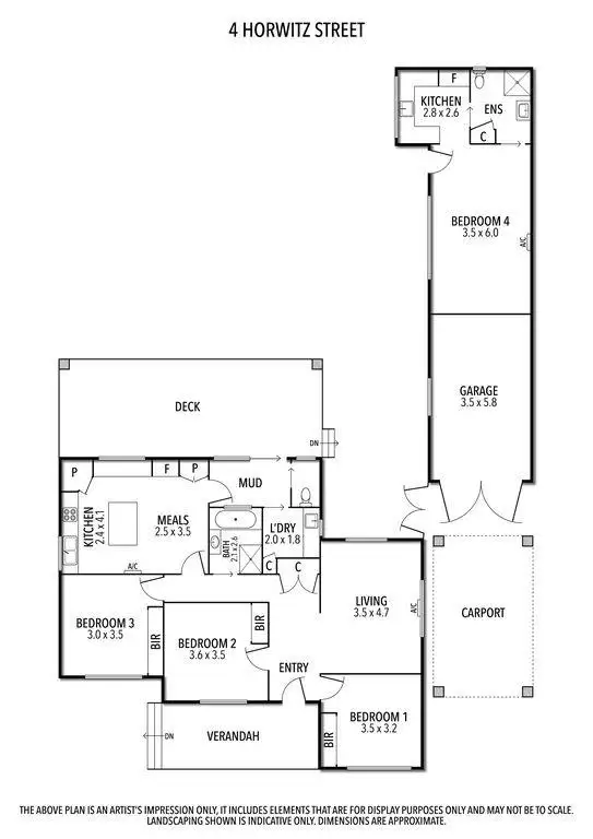 Floorplan of Homely house listing, 4 Horwitz Street, Hamilton VIC 3300