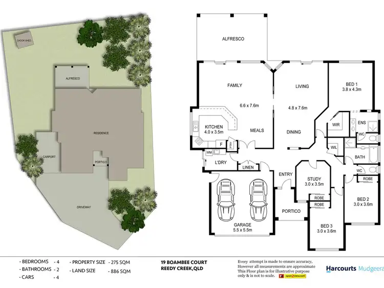 Floorplan of Homely house listing, 19 Boambee Court, Reedy Creek QLD 4227