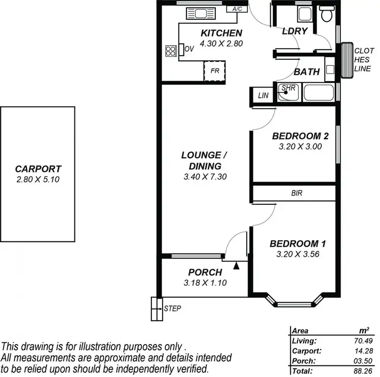 Floorplan of Homely unit listing, 6/1 Colton Road, Blackwood SA 5051