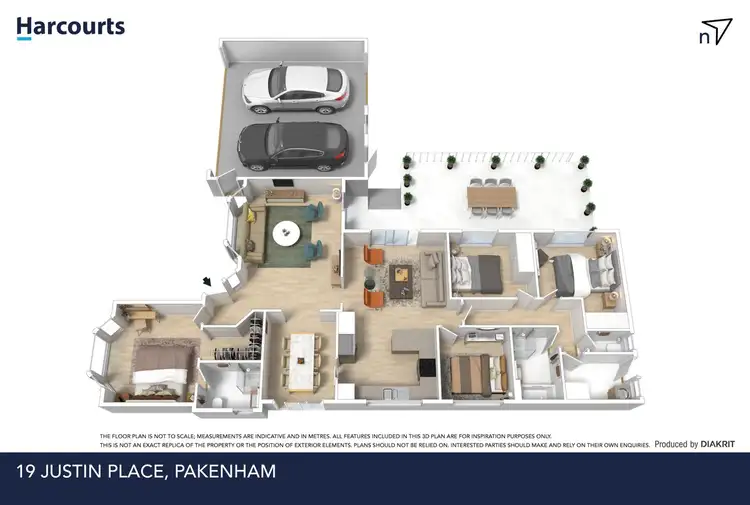 Floorplan of Homely house listing, 19 Justin place, Pakenham VIC 3810