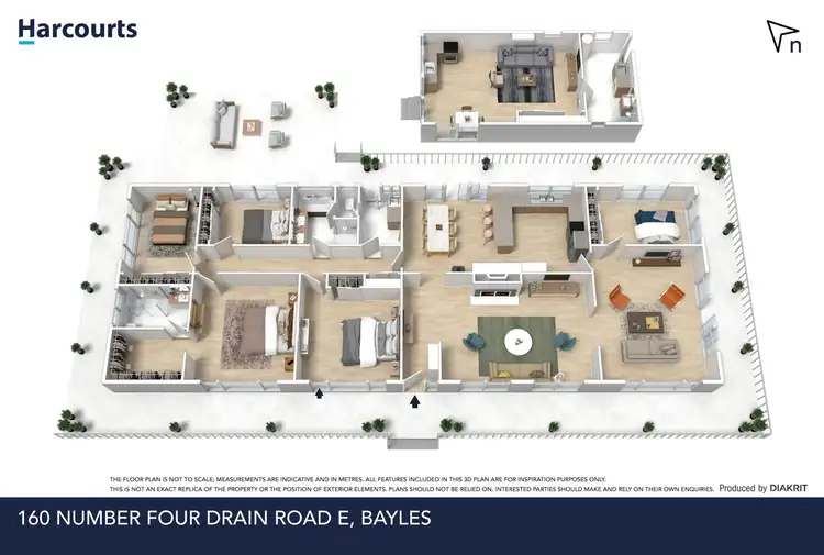 Floorplan of Homely rural property listing, 160 Number Four Drain Road, Bayles VIC 3981