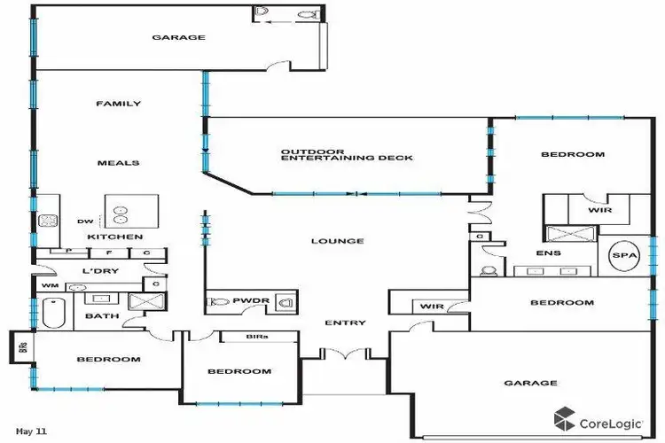Floorplan of Homely house listing, 122 Canadian Lakes Boulevard, Canadian VIC 3350