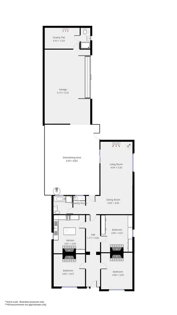 Floorplan of Homely house listing, 9 First Street, Minlaton SA 5575