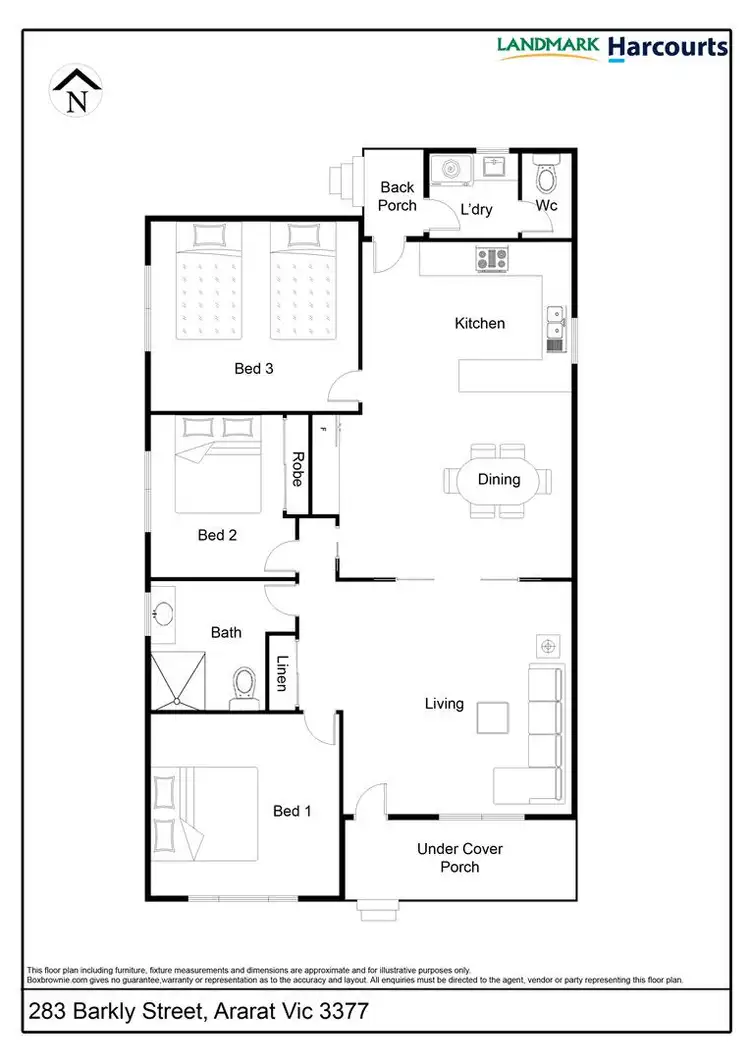 Floorplan of Homely house listing, 283 Barkly Street, Ararat VIC 3377