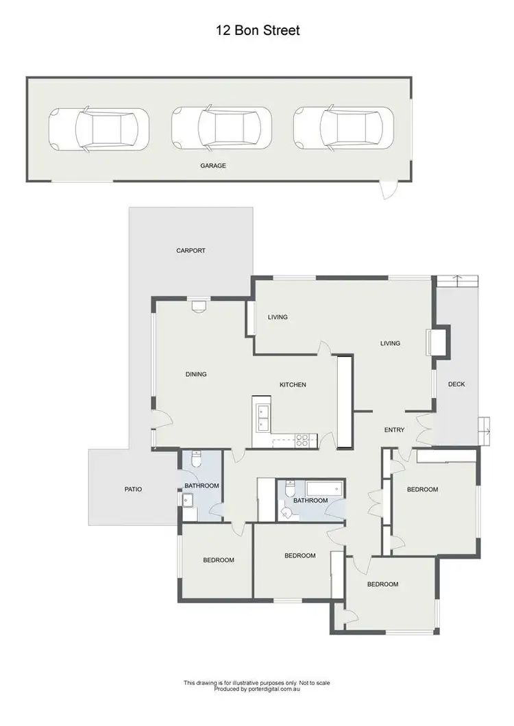 Floorplan of Homely house listing, 12 Bon Street, Alexandra VIC 3714