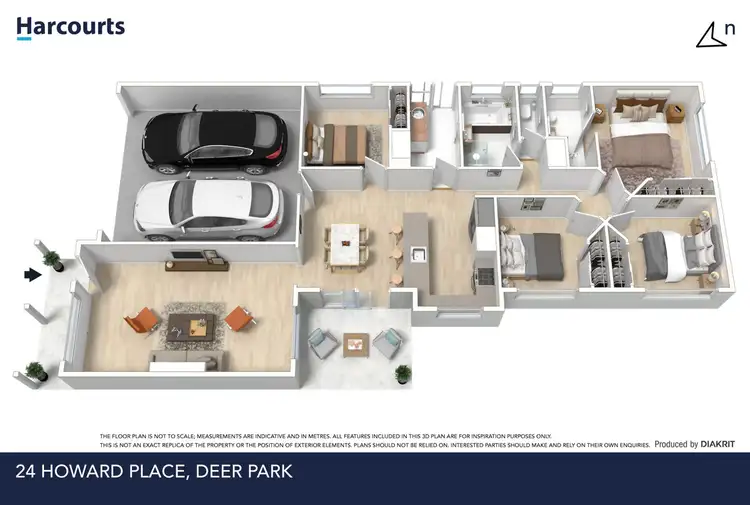 Floorplan of Homely house listing, 24 Howard Place, Deer Park VIC 3023