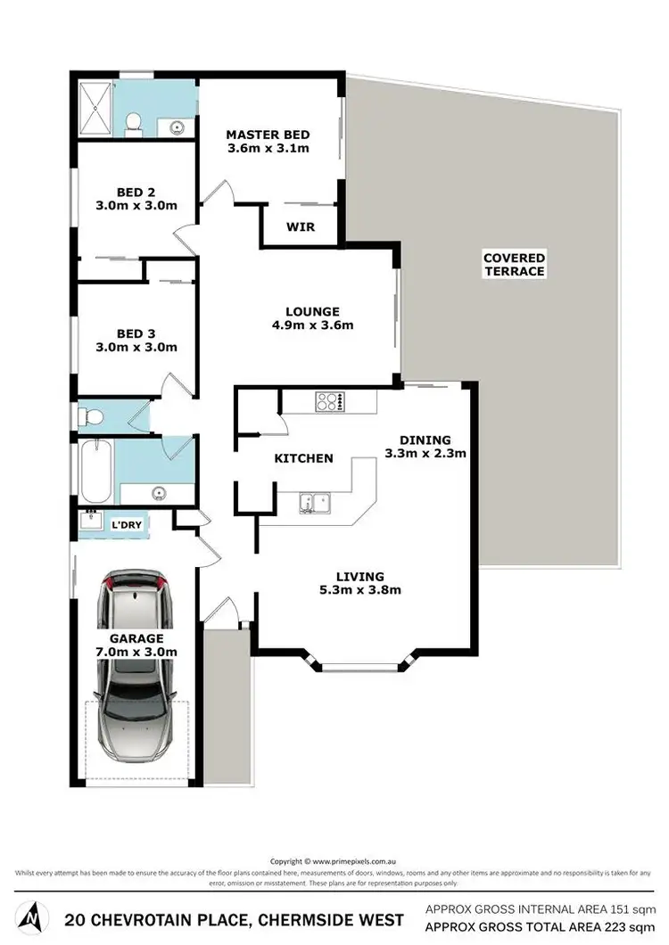 Floorplan of Homely house listing, 20 Chevrotain Place, Chermside West QLD 4032
