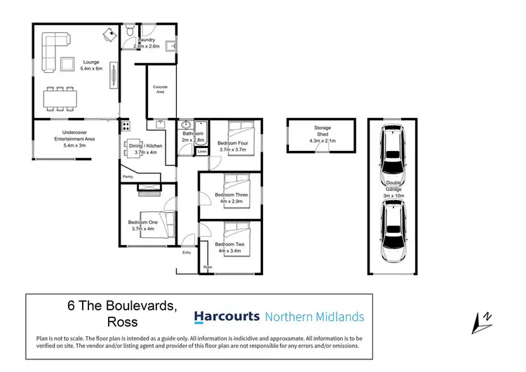 Floorplan of Homely house listing, 6 The Boulevards, Ross TAS 7209