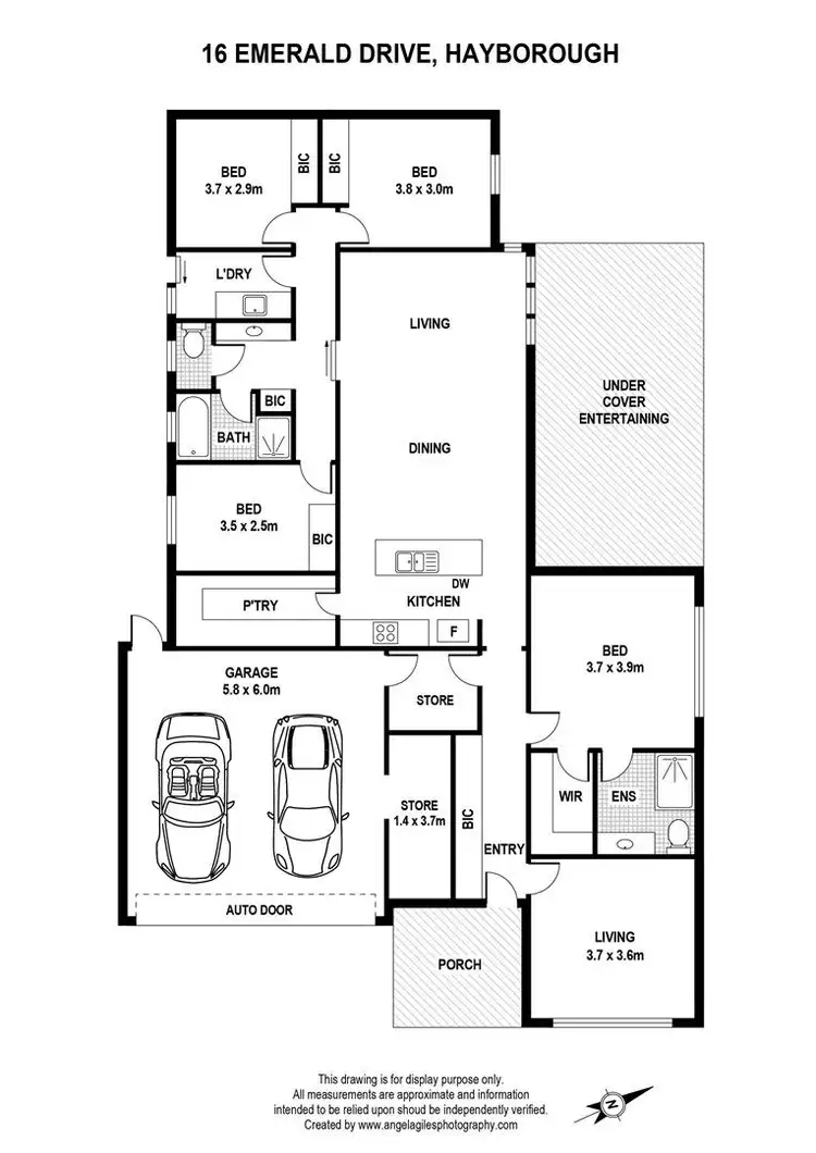 Floorplan of Homely house listing, 16 Emerald Drive, Hayborough SA 5211