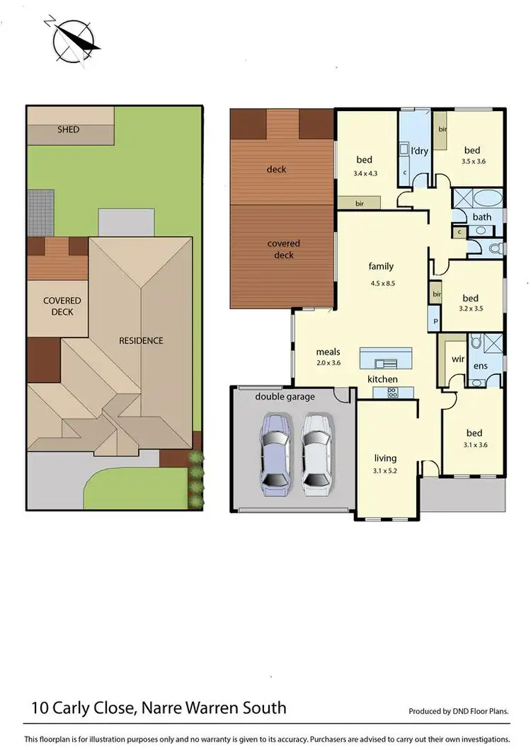 Floorplan of Homely house listing, 10 Carly Close, Narre Warren South VIC 3805