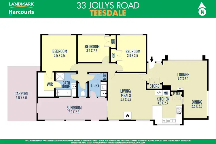Floorplan of Homely house listing, 33 Jollys Road, Teesdale VIC 3328