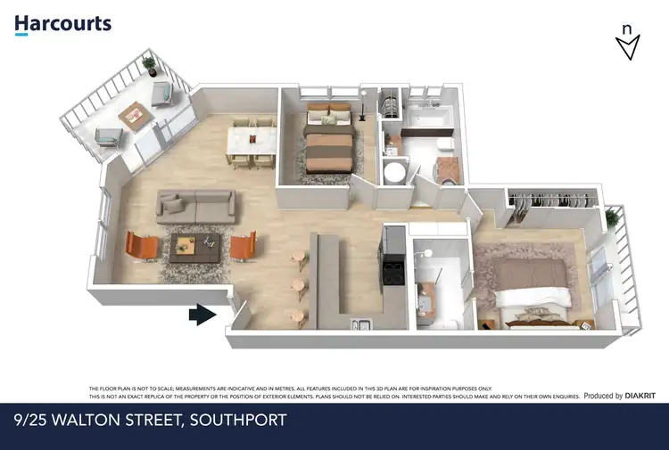 Floorplan of Homely unit listing, 9/25 Walton Street, Southport QLD 4215