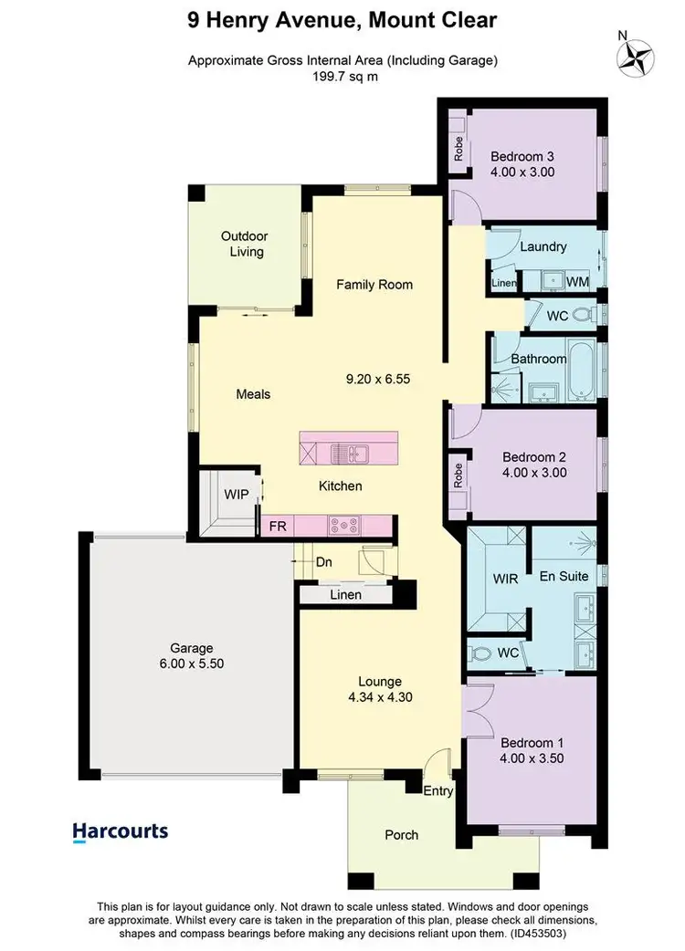 Floorplan of Homely house listing, 9 Henry Avenue, Mount Clear VIC 3350