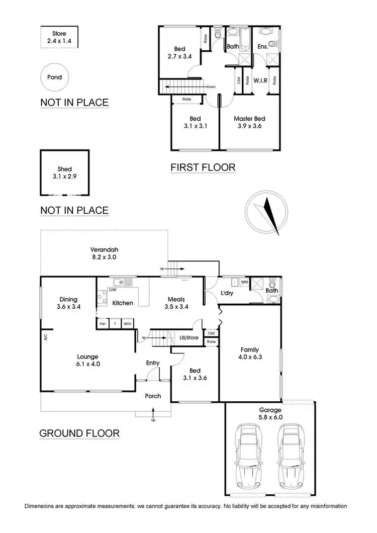 Floorplan of Homely house listing, 6 The Grange, Wantirna VIC 3152