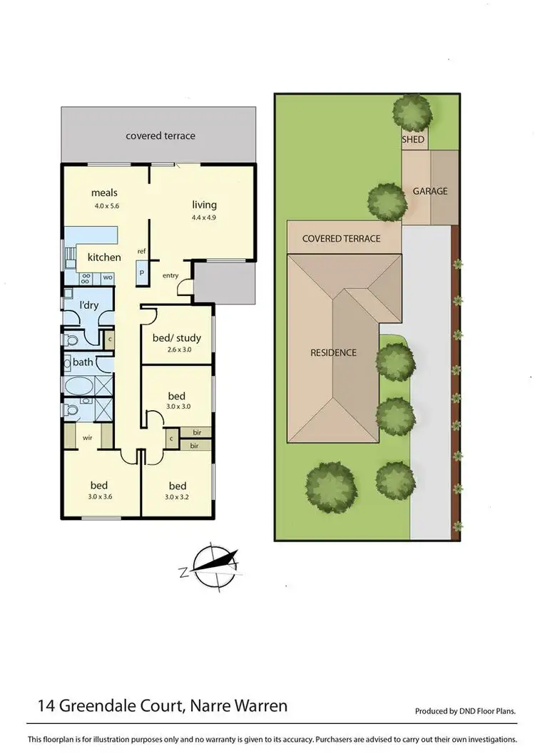 Floorplan of Homely house listing, 14 Greendale Court, Narre Warren VIC 3805