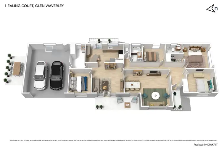 Floorplan of Homely house listing, 1 Ealing Court, Glen Waverley VIC 3150