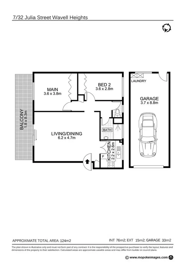 Floorplan of Homely unit listing, 7/32 Julia Street, Wavell Heights QLD 4012