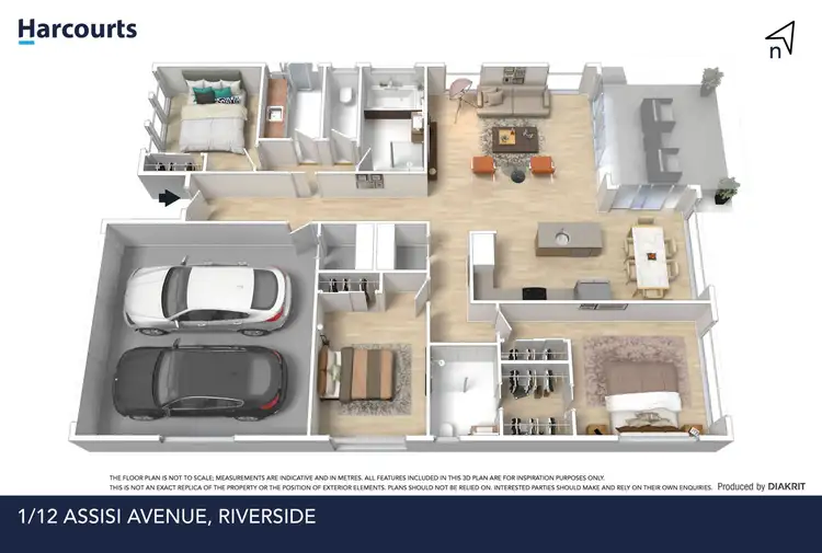 Floorplan of Homely villa listing, 1/12 Assisi Ave, Riverside TAS 7250