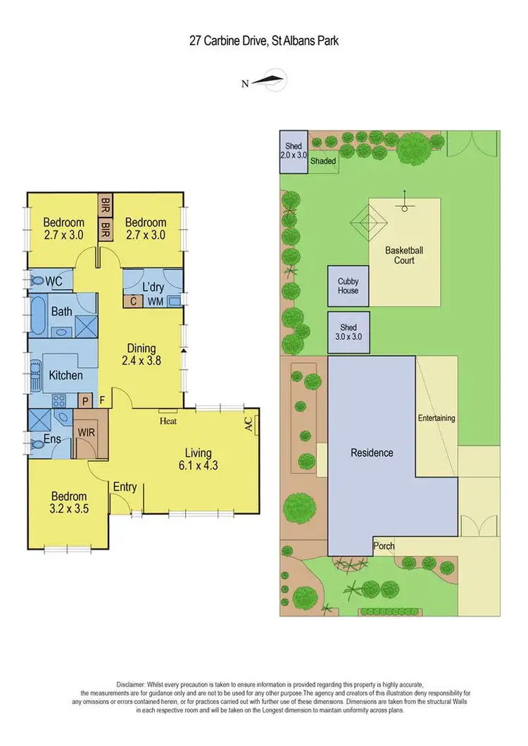 Floorplan of Homely house listing, 27 Carbine Drive, St Albans Park VIC 3219