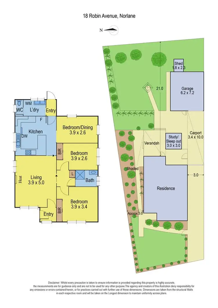 Floorplan of Homely house listing, 18 Robin Avenue, Norlane VIC 3214