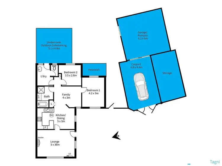 Floorplan of Homely house listing, 20 Adam Road, Morphett Vale SA 5162