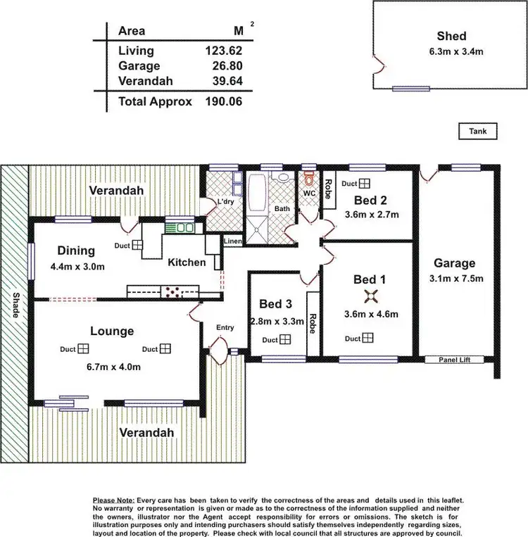 Floorplan of Homely house listing, 11 Campbell Drive, Para Hills SA 5096