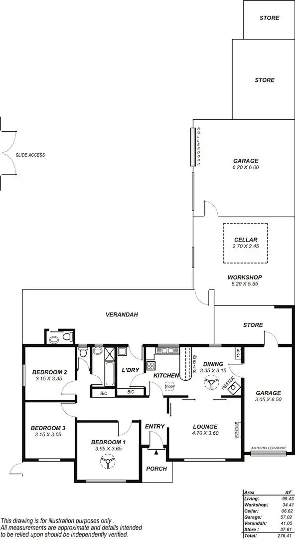 Floorplan of Homely house listing, 7 Falkirk Avenue, Seaton SA 5023