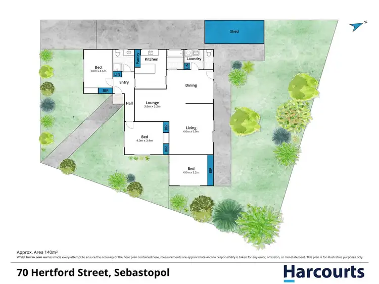 Floorplan of Homely house listing, 70 Hertford Street, Sebastopol VIC 3356