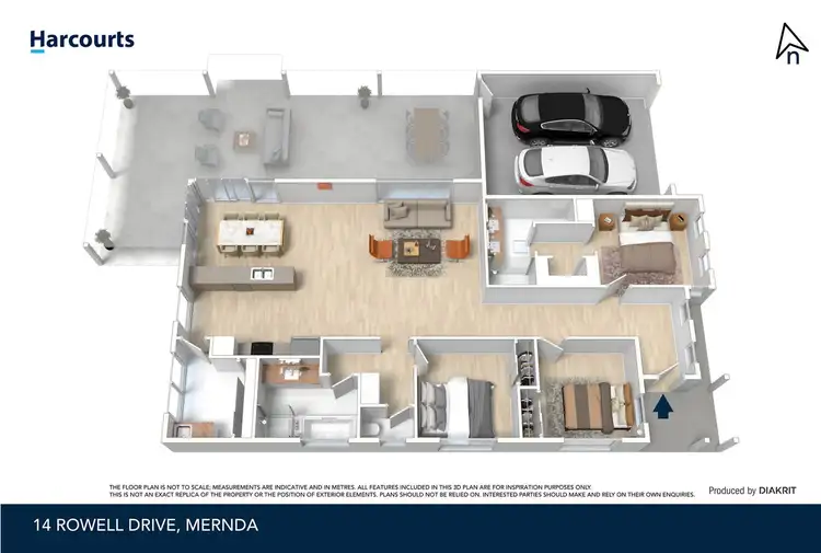 Floorplan of Homely house listing, 14 Rowell Drive, Mernda VIC 3754